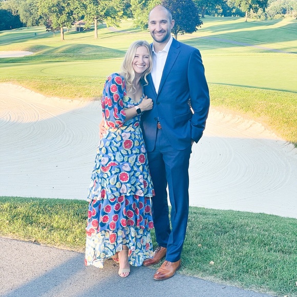 Anthropologie Grapefruit Dress - Picture 2 of 4